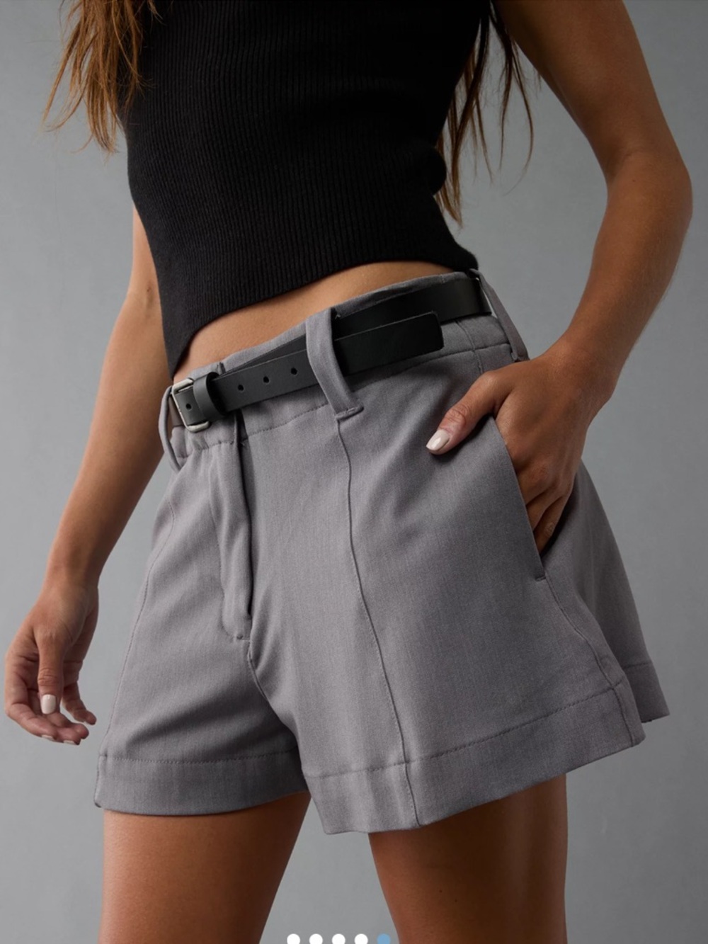 American eagle high waist trouser shorts sz 0